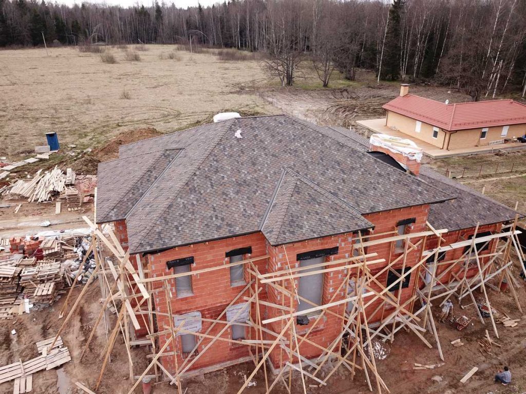 Монтаж стропильной системы, монтаж кровельного пирога "Owens Corning"